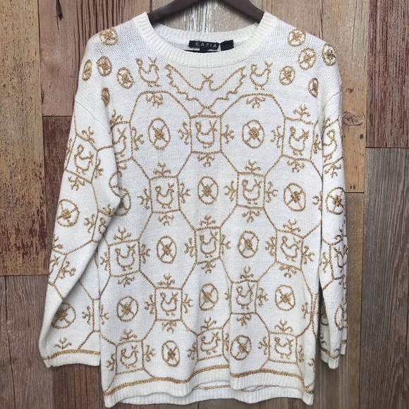 Vintage Rafia Sweater M - Picture 1 of 5